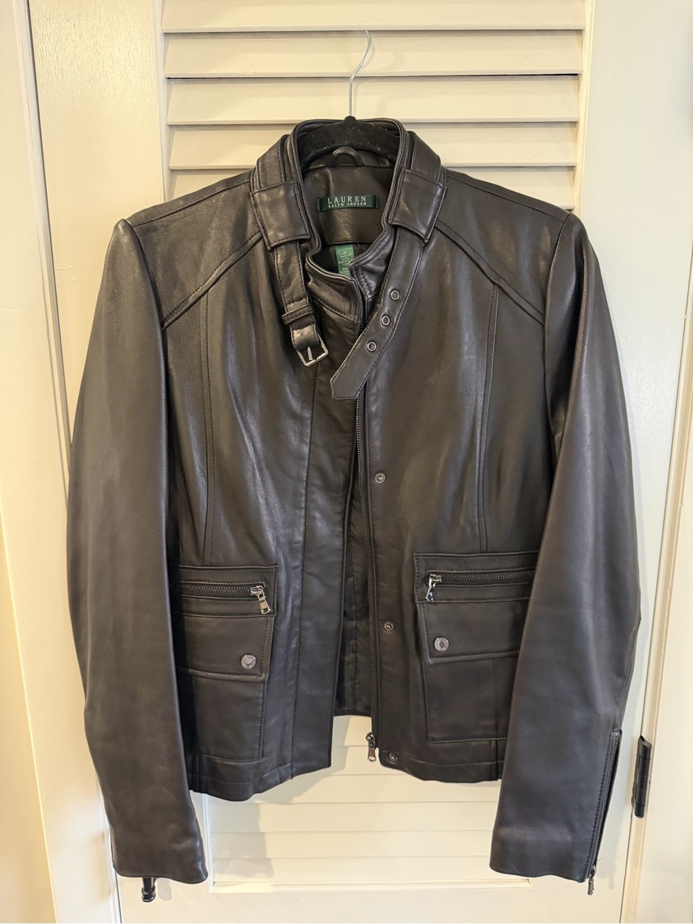 Lauren Ralph Lauren women’s Leather Jacket Size Medium